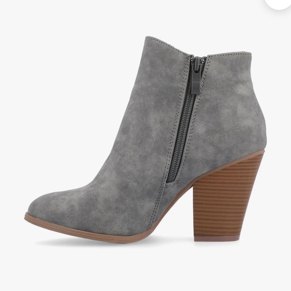 NWOB Journee Collection Vally Zip Western Booties, Vegan. Never Worn - Picture 3 of 8
